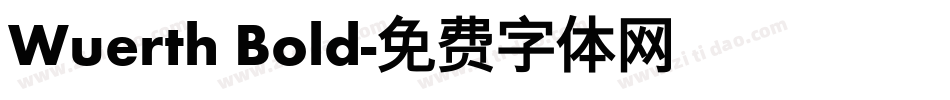 Wuerth Bold字体转换